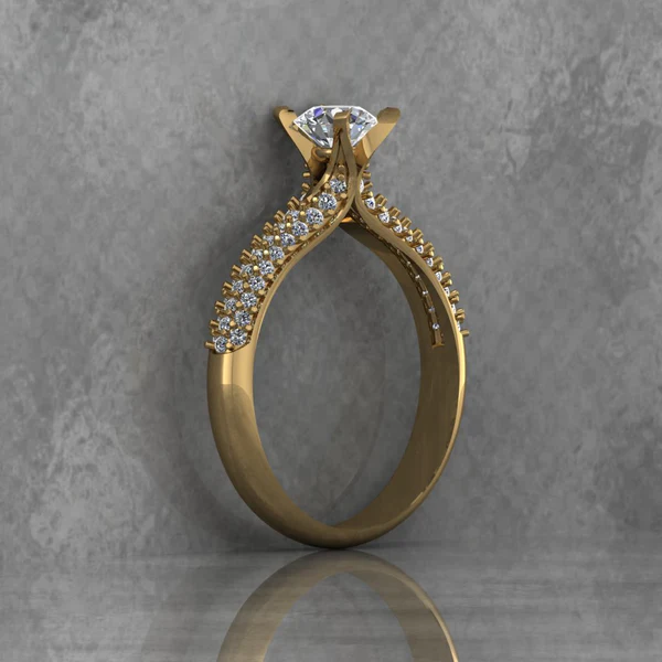 Round Moissanite Solitaire Diamond Vintage Engagement Ring, Moissanite Wedding Ring, Silver Moissanite Diamond Women Ring, Proposal Gold Ring For Her