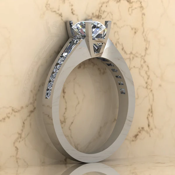 Round Moissanite Solitaire Diamond Vintage Engagement Ring, Moissanite Wedding Ring, Silver Moissanite Diamond Women Ring, Proposal Gold Ring For Her