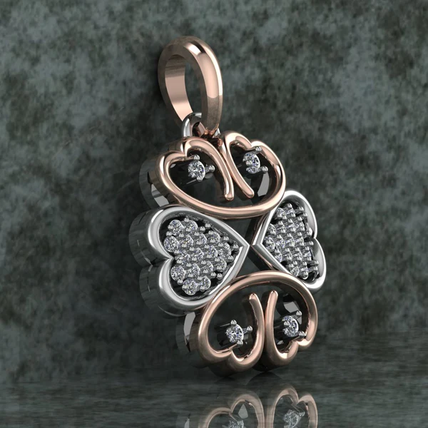 Round Diamond Sterling Silver Solitaire Women Pendant, Moissanite Diamond Pendant, Moissanite Women Pendant, Anniversary Gift Pendant, Engagement Gift Women Pendant