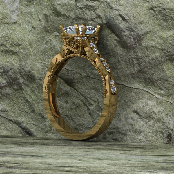 03_67a1b507-f970-4cab-a9ff-611fdba77570_600x600 Princess Cut Moissanite Solitaire Diamond Vintage Engagement Ring, Moissanite Wedding Ring, Silver Moissanite Diamond Women Ring, Proposal Gold Ring For Her