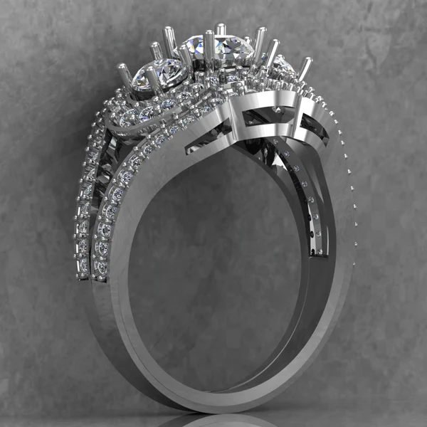 03_7244f9d5-632e-434b-88e7-4b4eb5b3d6ee_600x600 Round Moissanite 3 Stone Halo Diamond Vintage Engagement Ring, Moissanite Wedding Ring, Silver Moissanite Diamond Women Ring, Proposal Gold Ring For Her