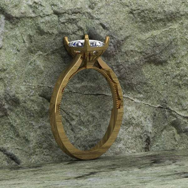 03_76e2ed7b-3c94-4fcc-a8ef-d8c59ab07e72_600x600 Princess Cut Moissanite Solitaire Diamond Vintage Engagement Ring, Moissanite Wedding Ring, Silver Moissanite Diamond Women Ring, Proposal Gold Ring For Her