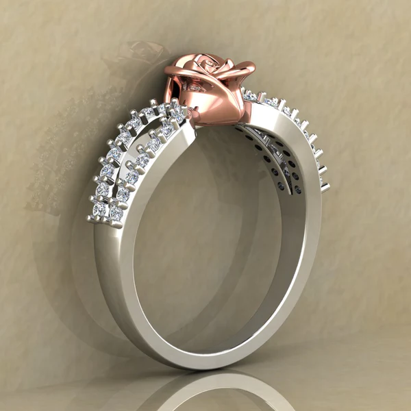 03_7944f040-55be-4a77-8e4b-09631fec07a3_600x600 Round Moissanite Diamond Rose Shape Engagement Ring, Moissanite Diamond Engagement Ring, Sterling Silver Wedding Ring For Bridal, Solid Gold Anniversary Ring Gift For Her