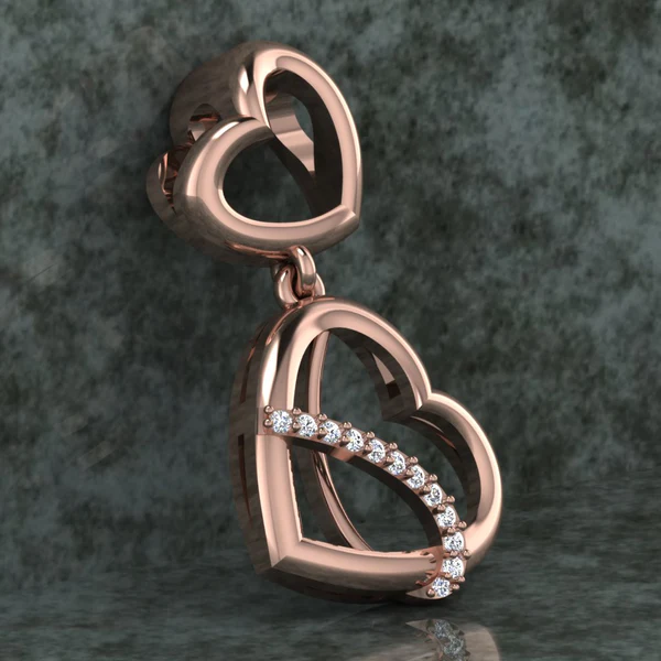 Round Diamond Sterling Silver Solitaire Women Pendant, Moissanite Diamond Pendant, Moissanite Women Pendant, Anniversary Gift Pendant, Engagement Gift Women Pendant