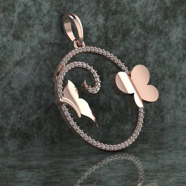 Round Diamond Sterling Silver Solitaire Women Pendant, Moissanite Diamond Pendant, Moissanite Women Pendant, Anniversary Gift Pendant, Engagement Gift Women Pendant