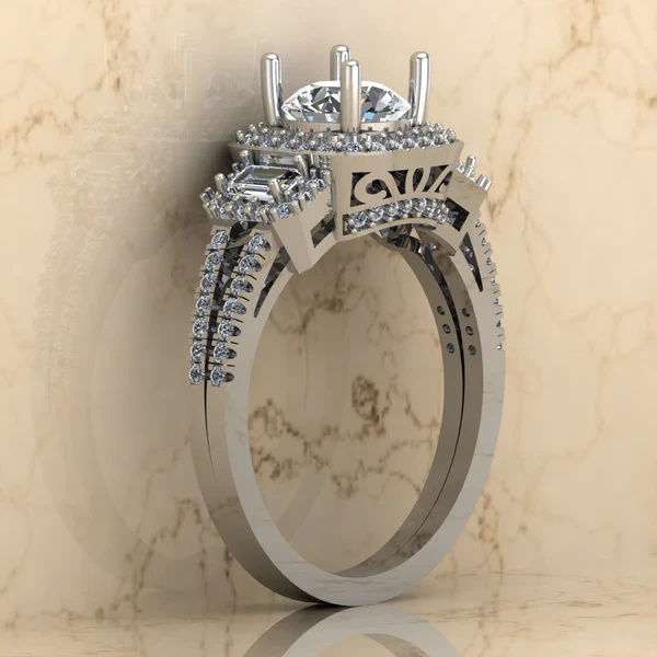 Round Moissanite Halo Diamond Vintage Engagement Ring, Moissanite Wedding Ring, Silver Moissanite Diamond Women Ring, Proposal Gold Ring For Her