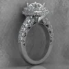 03_a67be19f-eaef-440a-bc58-25ca215369cf_600x600 Round Cut Moissanite Halo Diamond Vintage Engagement Ring, Moissanite Wedding Ring, Silver Moissanite Diamond Women Ring, Proposal Gold Ring For Her