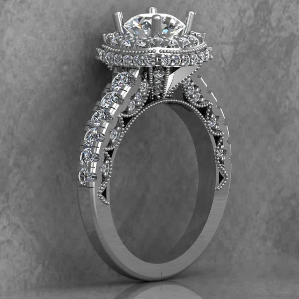 03_a67be19f-eaef-440a-bc58-25ca215369cf_600x600 Round Cut Moissanite Halo Diamond Vintage Engagement Ring, Moissanite Wedding Ring, Silver Moissanite Diamond Women Ring, Proposal Gold Ring For Her