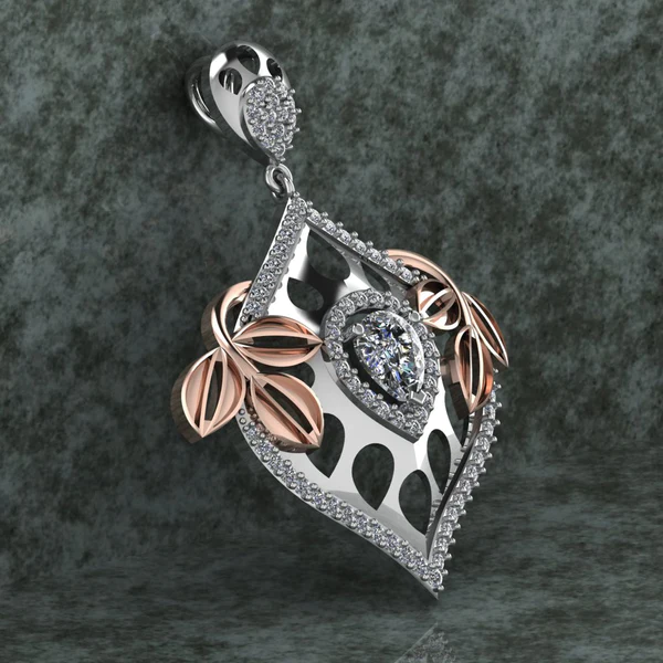 Round Diamond Sterling Silver Solitaire Women Pendant, Moissanite Diamond Pendant, Moissanite Women Pendant, Anniversary Gift Pendant, Engagement Gift Women Pendant