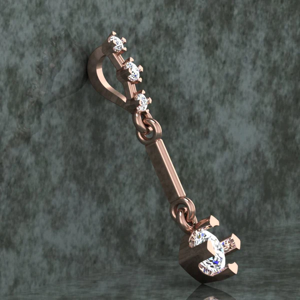 Round Diamond Sterling Silver Solitaire Women Pendant, Moissanite Diamond Pendant, Moissanite Women Pendant, Anniversary Gift Pendant, Engagement Gift Women Pendant