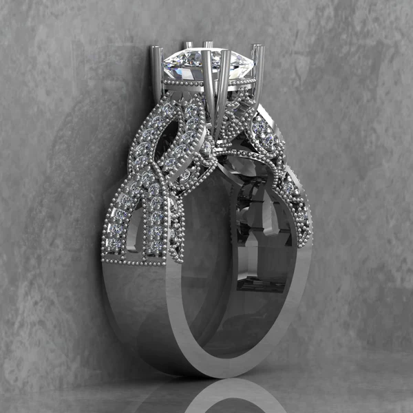 03_b1daa6e7-335f-42aa-ba09-8ade0aa8551f_600x600 Round Cut Moissanite Solitaire Diamond Vintage Engagement Ring, Moissanite Wedding Ring, Silver Moissanite Diamond Women Ring, Proposal Gold Ring For Her