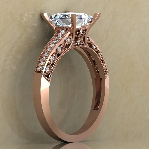 03_b3342a72-de07-421c-b387-b49b73a74bde_600x600 Princess Cut Moissanite Solitaire Diamond Vintage Engagement Ring, Moissanite Wedding Ring, Silver Moissanite Diamond Women Ring, Proposal Gold Ring For Her