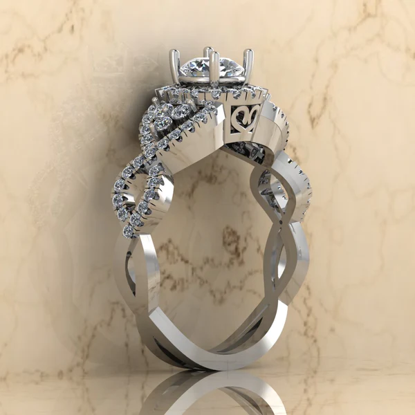 Round Moissanite Halo Diamond Vintage Engagement Ring, Moissanite Wedding Ring, Silver Moissanite Diamond Women Ring, Proposal Gold Ring For Her