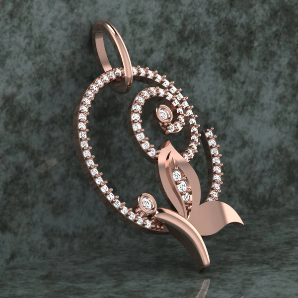 Round Diamond Sterling Silver Solitaire Women Pendant, Moissanite Diamond Pendant, Moissanite Women Pendant, Anniversary Gift Pendant, Engagement Gift Women Pendant