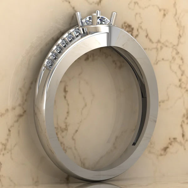 Round Moissanite Solitaire Diamond Vintage Engagement Ring, Moissanite Wedding Ring, Silver Moissanite Diamond Women Ring, Proposal Gold Ring For Her