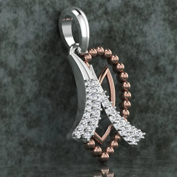 Round Diamond Sterling Silver Solitaire Women Pendant, Moissanite Diamond Pendant, Moissanite Women Pendant, Anniversary Gift Pendant, Engagement Gift Women Pendant