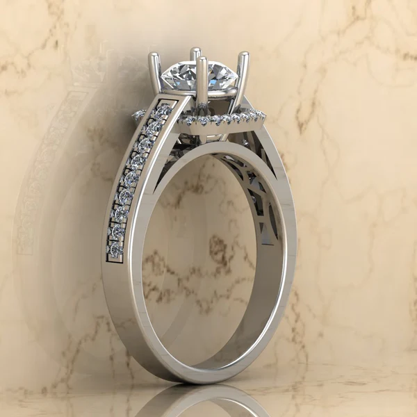 03_e4c70d29-c4df-4e7e-98bf-0218c5e05bd0_600x600 Round Moissanite Halo Diamond Vintage Engagement Ring, Moissanite Wedding Ring, Silver Moissanite Diamond Women Ring, Proposal Gold Ring For Her