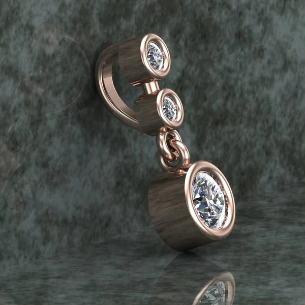 Round Diamond Sterling Silver Solitaire Women Pendant, Moissanite Diamond Pendant, Moissanite Women Pendant, Anniversary Gift Pendant, Engagement Gift Women Pendant