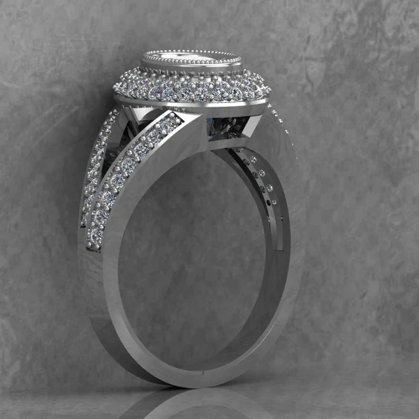 Oval Cut Moissanite Double Halo Diamond Vintage Engagement Ring, Moissanite Wedding Ring, Silver Moissanite Diamond Women Ring, Proposal Gold Ring For Her