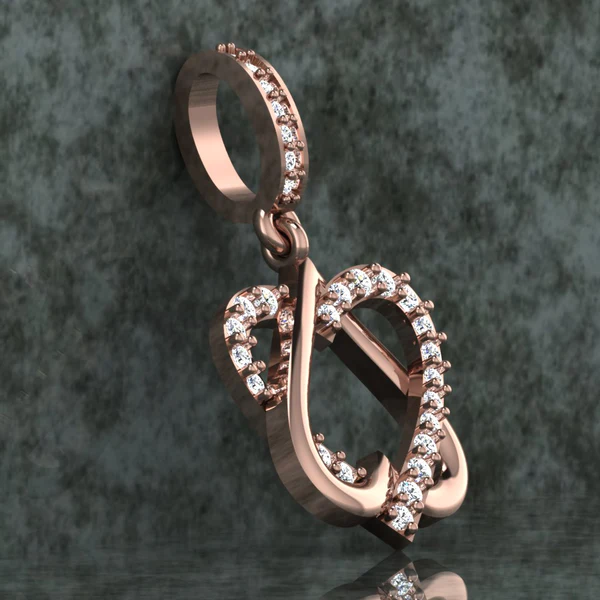 Round Diamond Sterling Silver Solitaire Women Pendant, Moissanite Diamond Pendant, Moissanite Women Pendant, Anniversary Gift Pendant, Engagement Gift Women Pendant