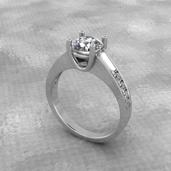 Round Moissanite Solitaire Diamond Vintage Engagement Ring, Moissanite Wedding Ring, Silver Moissanite Diamond Women Ring, Proposal Gold Ring For Her