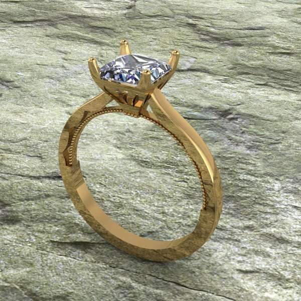 04_1d91aac2-4c6b-4033-a0e6-108bff3f2baa_600x600 Princess Cut Moissanite Solitaire Diamond Vintage Engagement Ring, Moissanite Wedding Ring, Silver Moissanite Diamond Women Ring, Proposal Gold Ring For Her