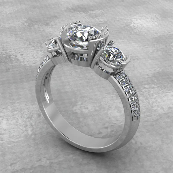 Round Moissanite Solitaire Diamond Vintage Engagement Ring, Moissanite Wedding Ring, Silver Moissanite Diamond Women Ring, Proposal Gold Ring For Her