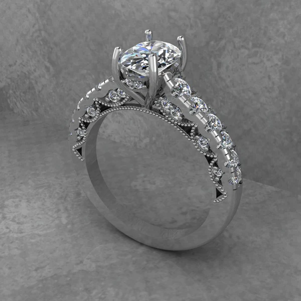 Oval Cut Moissanite Solitaire Diamond Vintage Engagement Ring, Moissanite Wedding Ring, Silver Moissanite Diamond Women Ring, Proposal Gold Ring For Her