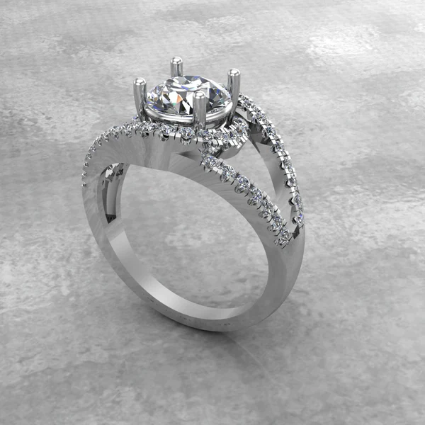 Round Moissanite Halo Diamond Vintage Engagement Ring, Moissanite Wedding Ring, Silver Moissanite Diamond Women Ring, Proposal Gold Ring For Her