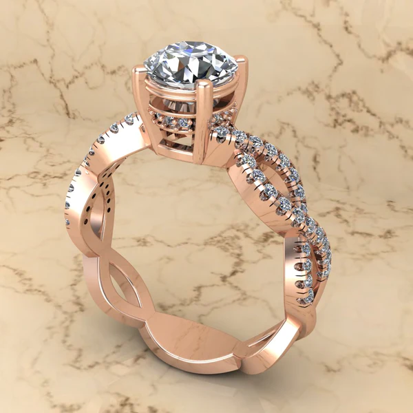 Round Cut Moissanite Solitaire Diamond Vintage Engagement Ring, Moissanite Wedding Ring, Silver Moissanite Diamond Women Ring, Proposal Gold Ring For Her