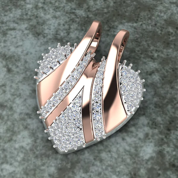 Round Diamond Sterling Silver Solitaire Women Pendant, Moissanite Diamond Pendant, Moissanite Women Pendant, Anniversary Gift Pendant, Engagement Gift Women Pendant