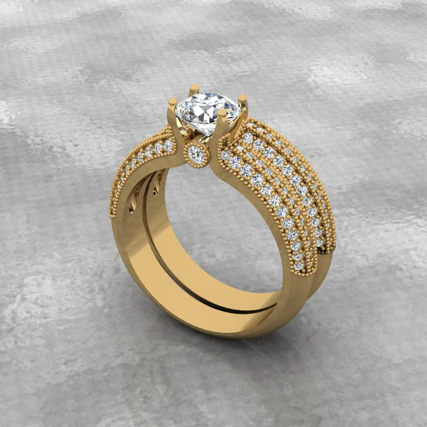 Round Moissanite Solitaire Diamond Vintage Engagement Ring, Moissanite Wedding Ring, Silver Moissanite Diamond Women Ring, Proposal Gold Ring For Her