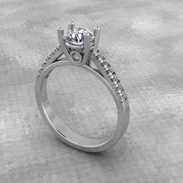 Round Moissanite Solitaire Diamond Vintage Engagement Ring, Moissanite Wedding Ring, Silver Moissanite Diamond Women Ring, Proposal Gold Ring For Her