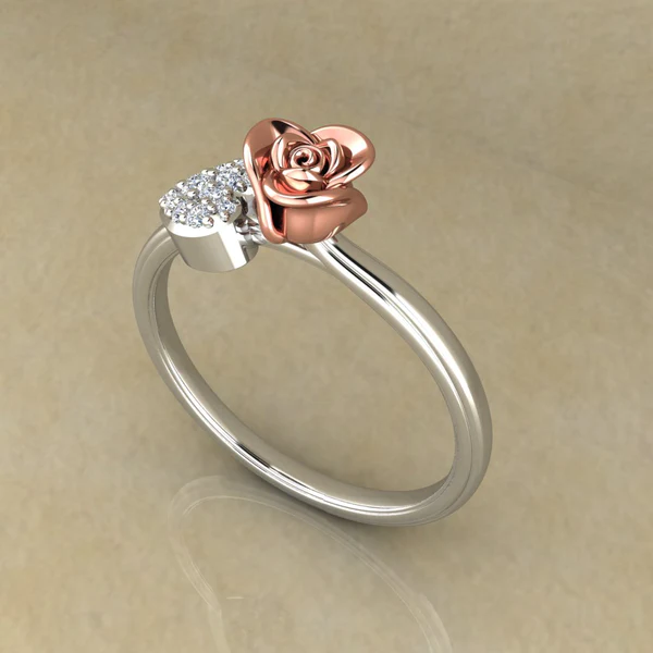 04_a4344bcc-1cf0-447e-8450-681ce024ef96_600x600 Round Moissanite Diamond Rose Shape Engagement Ring, Moissanite Diamond Engagement Ring, Sterling Silver Wedding Ring For Bridal, Solid Gold Anniversary Ring Gift For Her