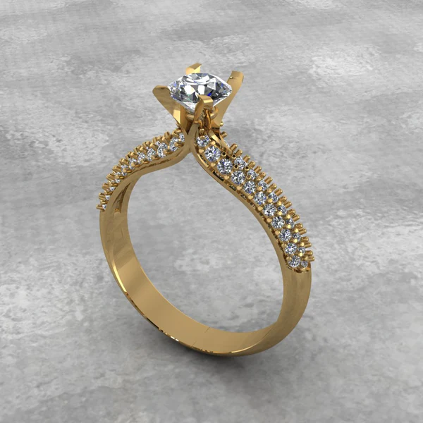 Round Moissanite Solitaire Diamond Vintage Engagement Ring, Moissanite Wedding Ring, Silver Moissanite Diamond Women Ring, Proposal Gold Ring For Her