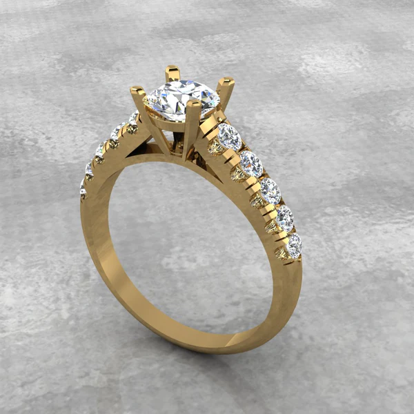 Round Moissanite Solitaire Diamond Vintage Engagement Ring, Moissanite Wedding Ring, Silver Moissanite Diamond Women Ring, Proposal Gold Ring For Her