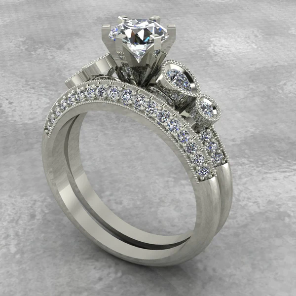 Round Moissanite Solitaire Diamond Vintage Engagement Ring, Moissanite Wedding Ring, Silver Moissanite Diamond Women Ring, Proposal Gold Ring For Her