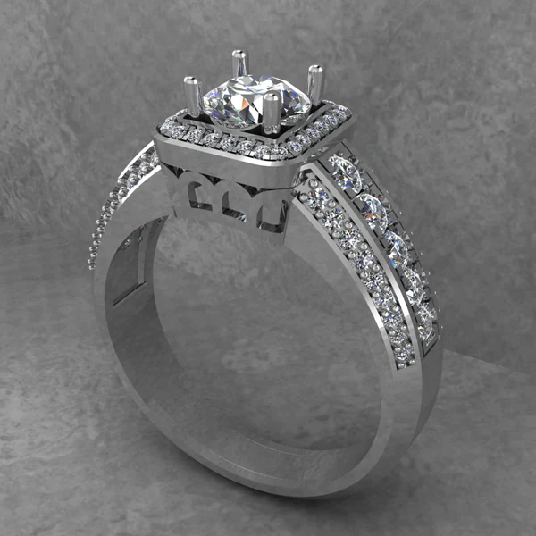 Round Moissanite Halo Diamond Vintage Engagement Ring, Moissanite Wedding Ring, Silver Moissanite Diamond Women Ring, Proposal Gold Ring For Her