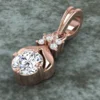04_d917eadf-7a7d-4d07-94fc-e0cc668aae57_600x600 Round Diamond Sterling Silver Solitaire Women Pendant, Moissanite Diamond Pendant, Moissanite Women Pendant, Anniversary Gift Pendant, Engagement Gift Women Pendant