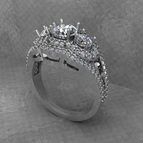 04_e4ef1b65-9d8c-42e8-a430-b6d398c09f30_600x600 Round Moissanite 3 Stone Halo Diamond Vintage Engagement Ring, Moissanite Wedding Ring, Silver Moissanite Diamond Women Ring, Proposal Gold Ring For Her