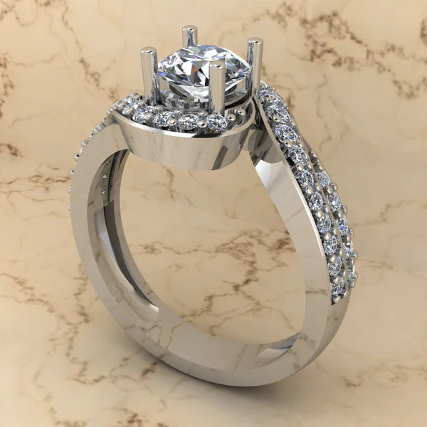 Round Moissanite Solitaire Diamond Vintage Engagement Ring, Moissanite Wedding Ring, Silver Moissanite Diamond Women Ring, Proposal Gold Ring For Her