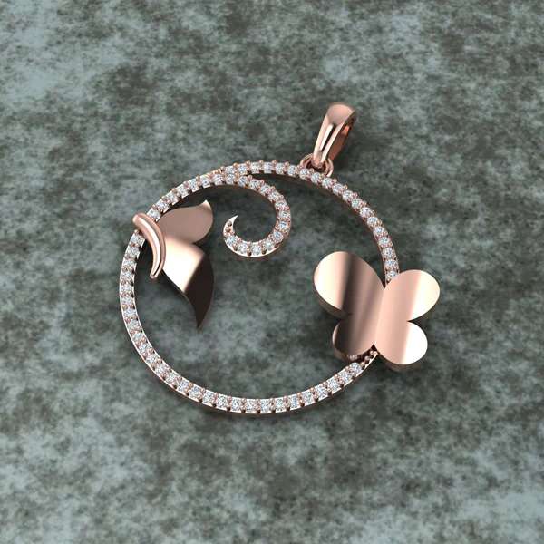 Round Diamond Sterling Silver Solitaire Women Pendant, Moissanite Diamond Pendant, Moissanite Women Pendant, Anniversary Gift Pendant, Engagement Gift Women Pendant