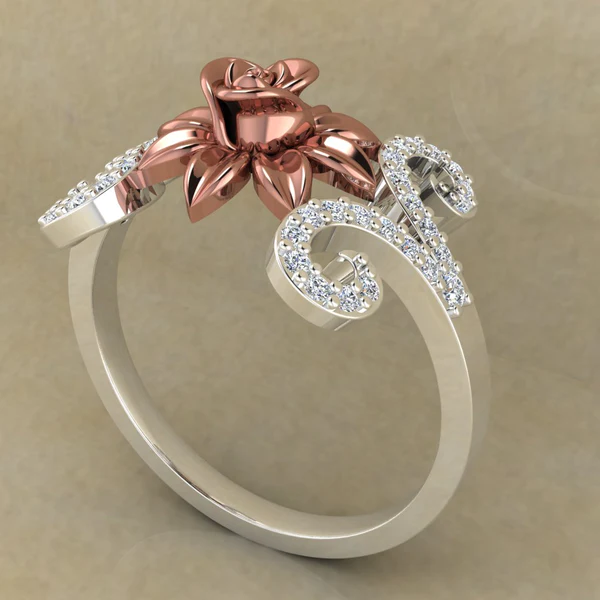 04_ea102082-7279-43d1-8376-1b913fb47b2c_600x600 Round Moissanite Diamond Rose Shape Engagement Ring, Moissanite Diamond Engagement Ring, Sterling Silver Wedding Ring For Bridal, Solid Gold Anniversary Ring Gift For Her