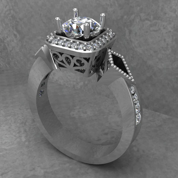 04_f3fdbf4b-7e4e-46e6-8398-dbde0f909b99_600x600 Round Cut Moissanite Halo Diamond Vintage Engagement Ring, Moissanite Wedding Ring, Silver Moissanite Diamond Women Ring, Proposal Gold Ring For Her