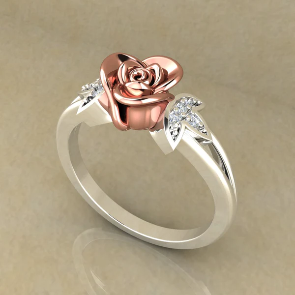 04_f4085d05-21eb-4331-b76f-ea2b81b3e8db_600x600 Round Moissanite Diamond Rose Shape Engagement Ring, Moissanite Diamond Engagement Ring, Sterling Silver Wedding Ring For Bridal, Solid Gold Anniversary Ring Gift For Her