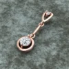 Round Diamond Sterling Silver Solitaire Women Pendant, Moissanite Diamond Pendant, Moissanite Women Pendant, Anniversary Gift Pendant, Engagement Gift Women Pendant