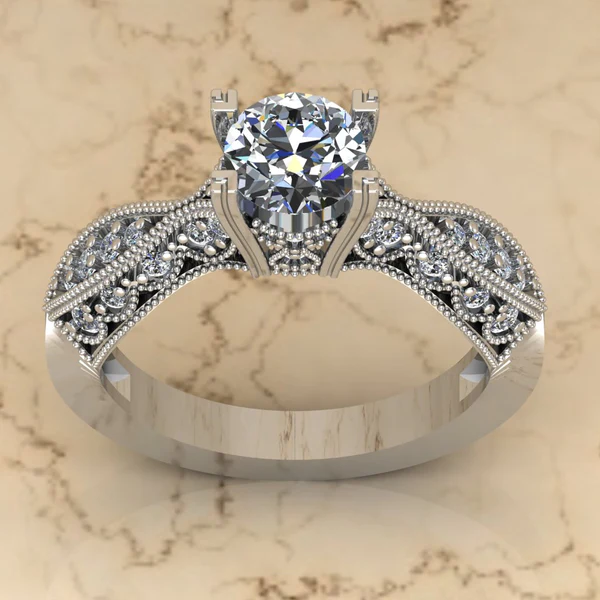 05_11bec48f-58d0-4aa6-b5e7-9ff0d963ad90_600x600 Round Moissanite Solitaire Diamond Vintage Engagement Ring, Moissanite Wedding Ring, Silver Moissanite Diamond Women Ring, Proposal Gold Ring For Her