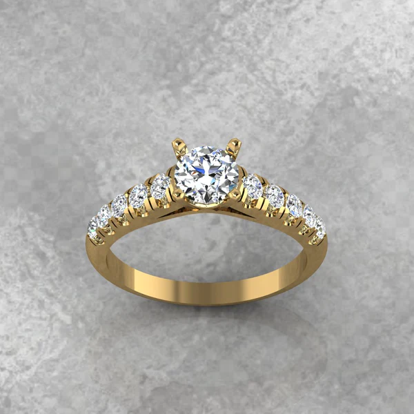 Round Moissanite Solitaire Diamond Vintage Engagement Ring, Moissanite Wedding Ring, Silver Moissanite Diamond Women Ring, Proposal Gold Ring For Her