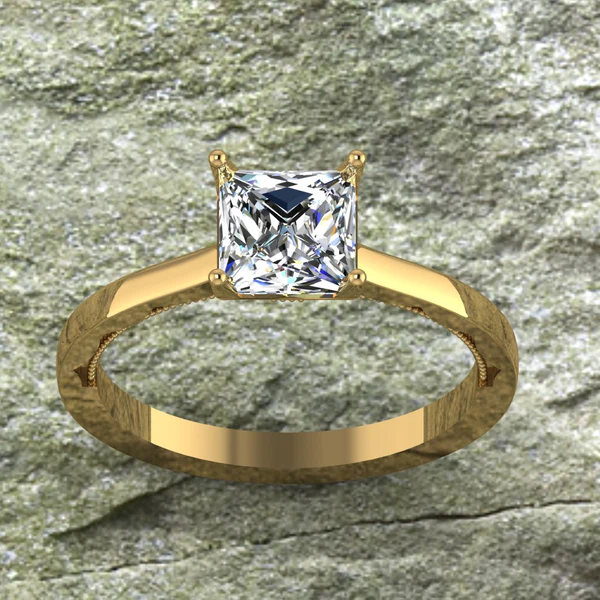 05_203bc38f-a873-4bf4-a281-df4e2d83d1f7_600x600 Princess Cut Moissanite Solitaire Diamond Vintage Engagement Ring, Moissanite Wedding Ring, Silver Moissanite Diamond Women Ring, Proposal Gold Ring For Her