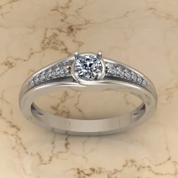 Round Moissanite Solitaire Diamond Vintage Engagement Ring, Moissanite Wedding Ring, Silver Moissanite Diamond Women Ring, Proposal Gold Ring For Her